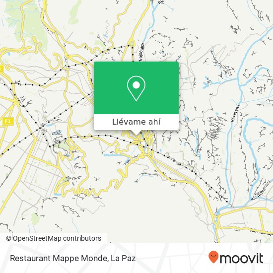 Mapa de Restaurant Mappe Monde, Avenida 6 de Agosto San Jorge, Nuestra Señora de La Paz