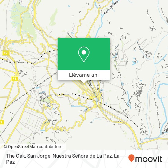 Mapa de The Oak, San Jorge, Nuestra Señora de La Paz