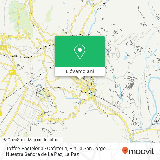Mapa de Toffee Pasteleria - Cafeteria, Pinilla San Jorge, Nuestra Señora de La Paz