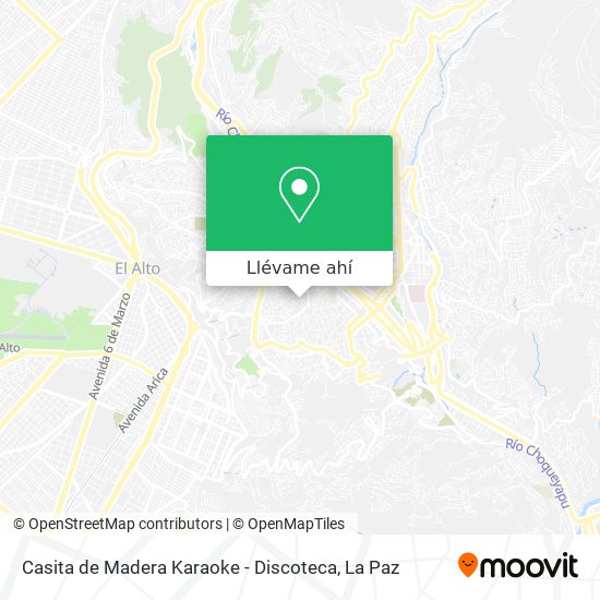 Mapa de Casita de Madera Karaoke - Discoteca