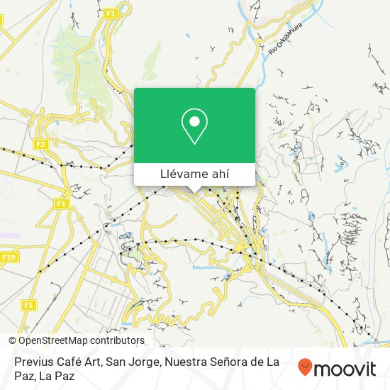 Mapa de Previus Café Art, San Jorge, Nuestra Señora de La Paz