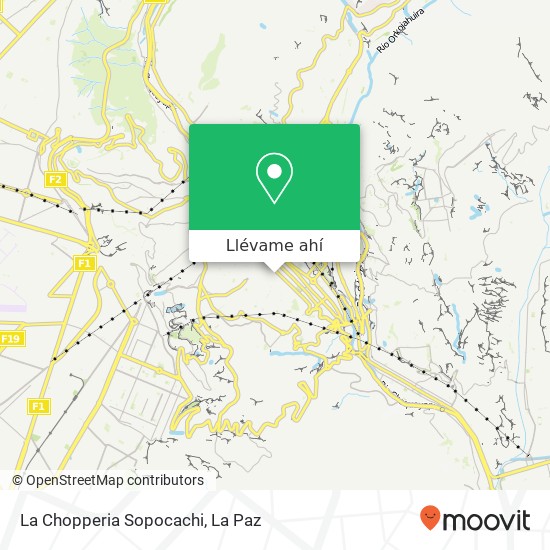 Mapa de La Chopperia Sopocachi
