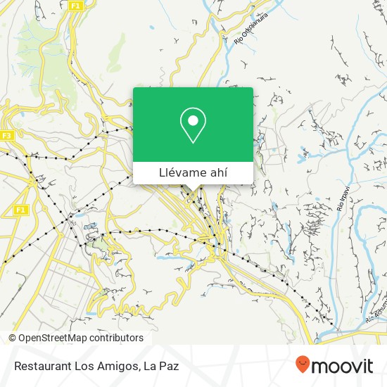 Mapa de Restaurant Los Amigos, Juan de Vargas Miraflores Bajo, Nuestra Señora de La Paz