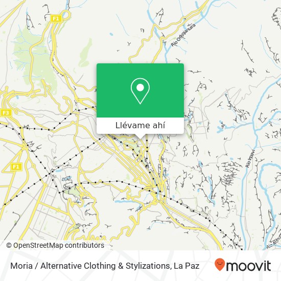 Mapa de Moria / Alternative Clothing & Stylizations, Díaz Romero Miraflores Bajo, Nuestra Señora de La Paz