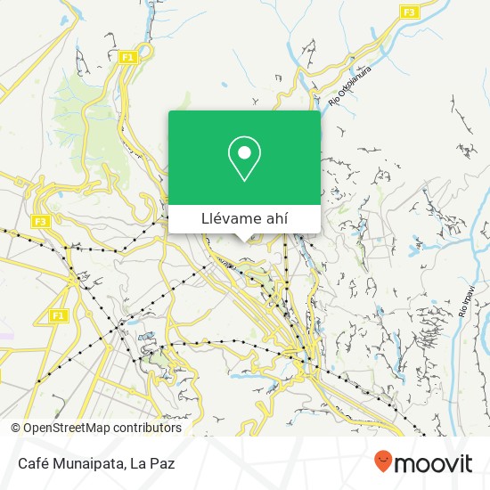 Mapa de Café Munaipata, Coroico Casco Urbano Central, Nuestra Señora de La Paz