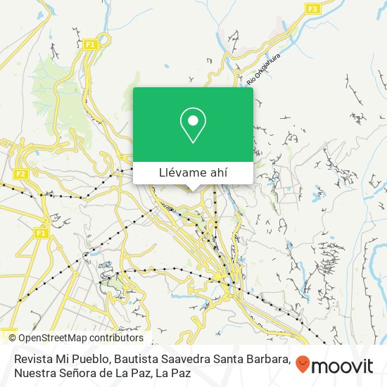 Mapa de Revista Mi Pueblo, Bautista Saavedra Santa Barbara, Nuestra Señora de La Paz