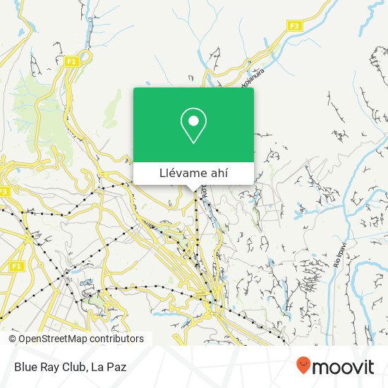 Mapa de Blue Ray Club, Guatemala Miraflores, Nuestra Señora de La Paz