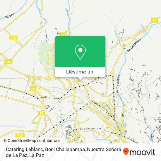 Mapa de Catering Leblanc, Beni Challapampa, Nuestra Señora de La Paz