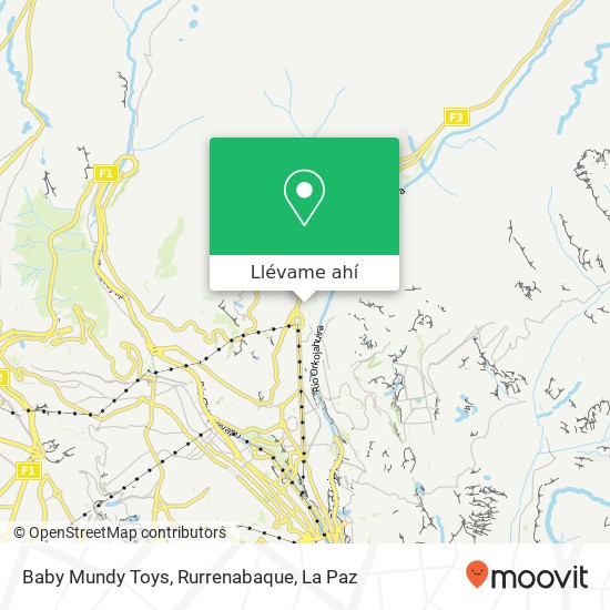 Mapa de Baby Mundy Toys, Rurrenabaque