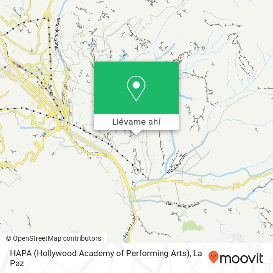 Mapa de HAPA (Hollywood Academy of Performing Arts)
