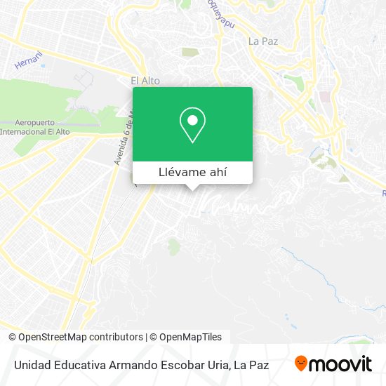 Mapa de Unidad Educativa Armando Escobar Uria