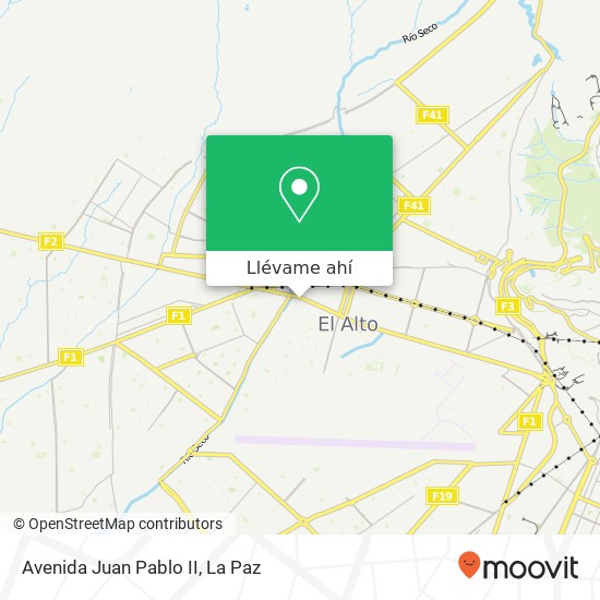 Mapa de Avenida Juan Pablo II