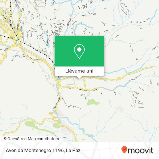 Mapa de Avenida Montenegro 1196
