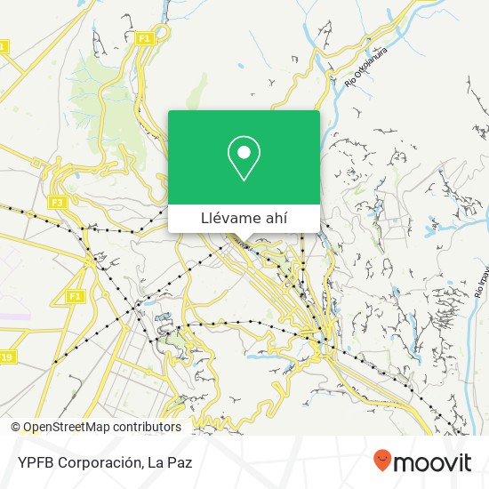 Mapa de YPFB Corporación
