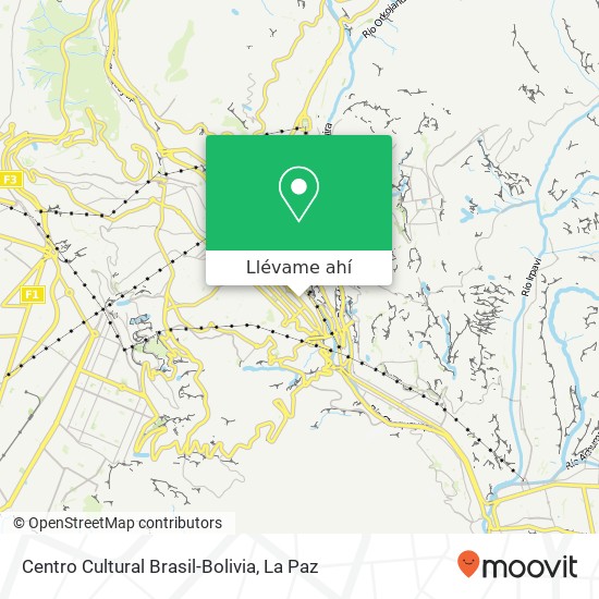 Mapa de Centro Cultural Brasil-Bolivia