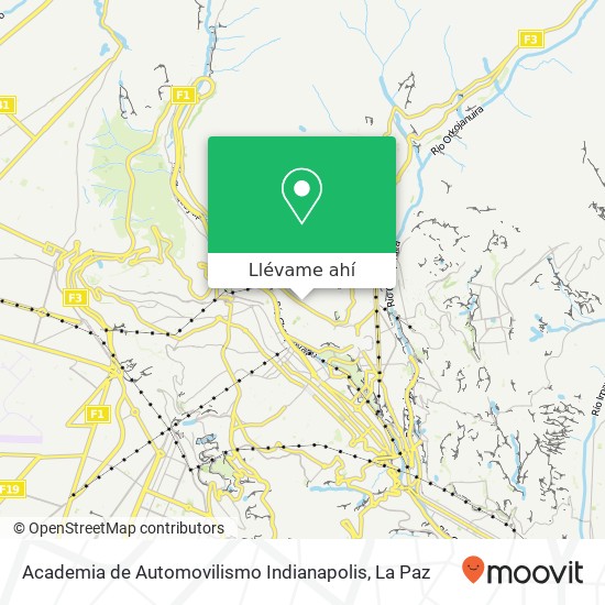 Mapa de Academia de Automovilismo Indianapolis