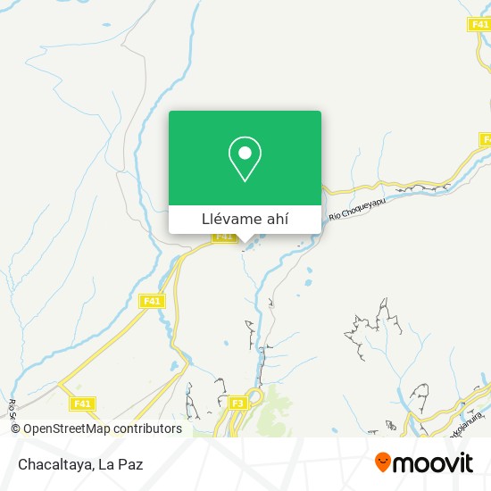 Mapa de Chacaltaya