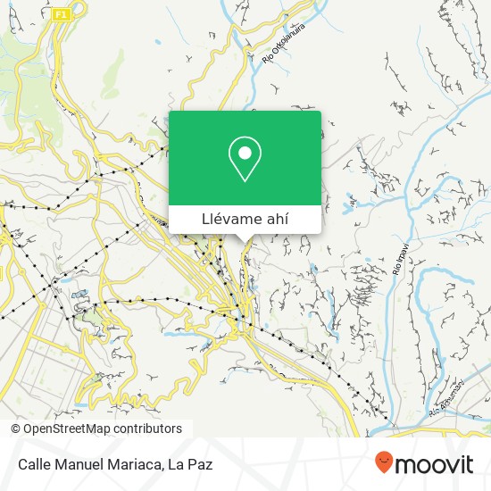 Mapa de Calle Manuel Mariaca