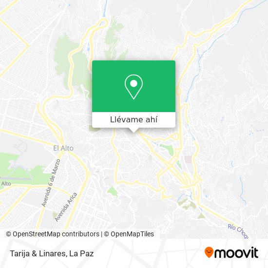 Mapa de Tarija & Linares
