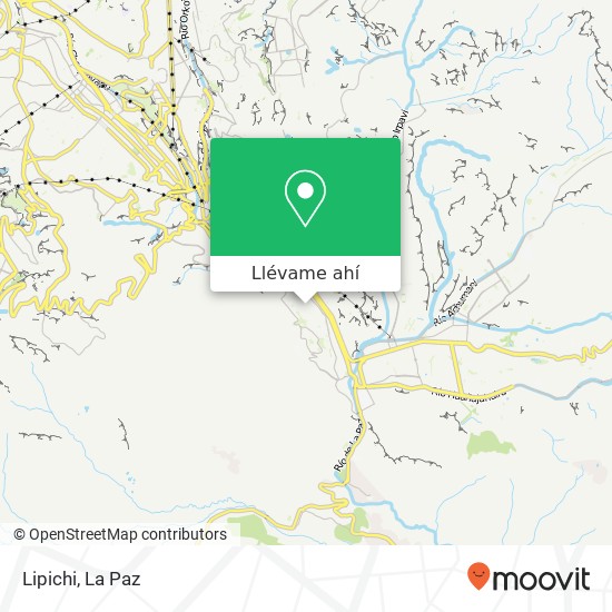 Mapa de Lipichi, Alto Seguencoma, Nuestra Señora de La Paz