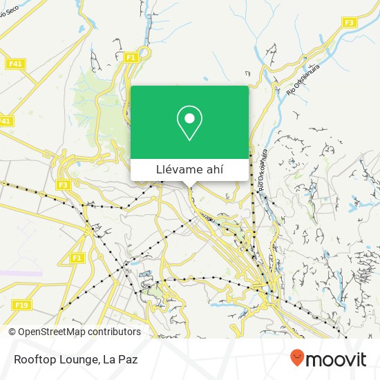 Mapa de Rooftop Lounge, Avenida Ismael Montes Casco Urbano Central, Nuestra Señora de La Paz
