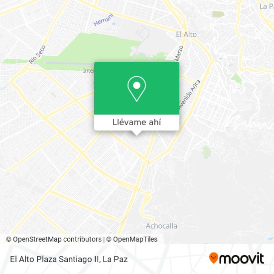 Mapa de El Alto Plaza Santiago II