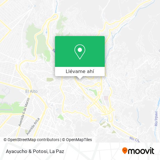 Mapa de Ayacucho & Potosi