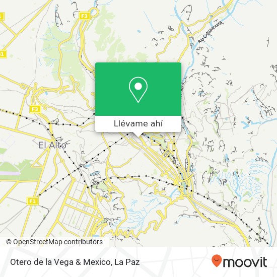 Mapa de Otero de la Vega & Mexico
