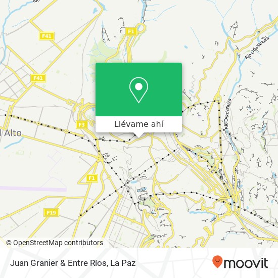 Mapa de Juan Granier & Entre Ríos