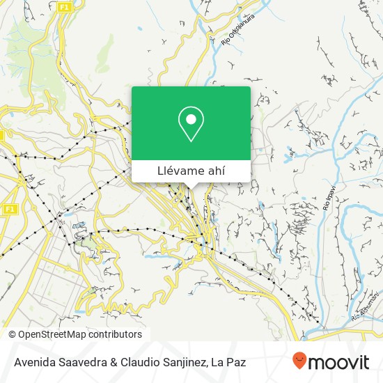 Mapa de Avenida Saavedra & Claudio Sanjinez