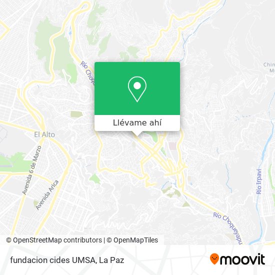 Mapa de fundacion cides UMSA