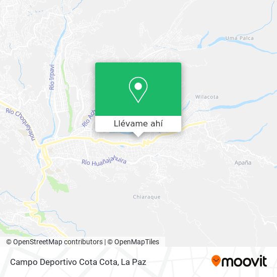 Mapa de Campo Deportivo Cota Cota