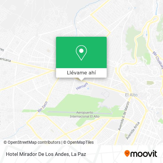 Mapa de Hotel Mirador De Los Andes