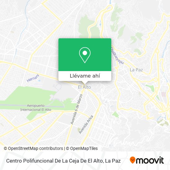 Mapa de Centro Polifuncional De La Ceja De El Alto