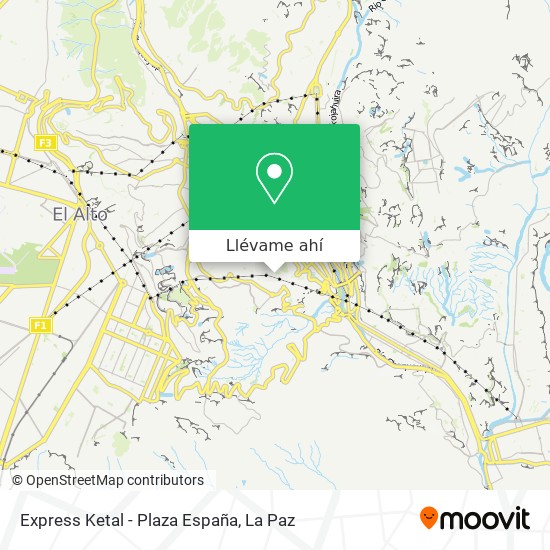 Mapa de Express Ketal - Plaza España