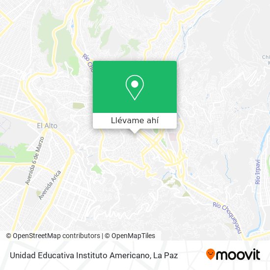 Mapa de Unidad Educativa Instituto Americano