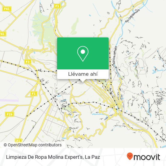 Mapa de Limpieza De Ropa Molina Expert's