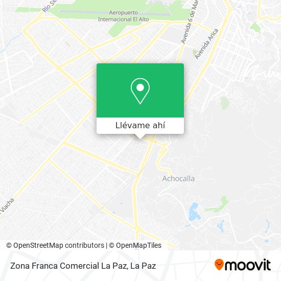 Mapa de Zona Franca Comercial La Paz