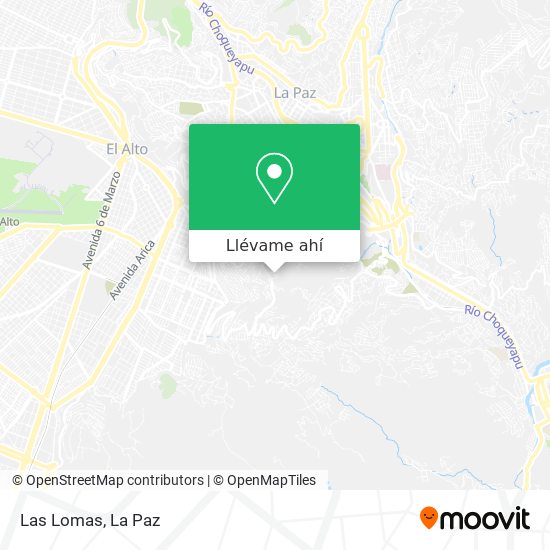 Mapa de Las Lomas