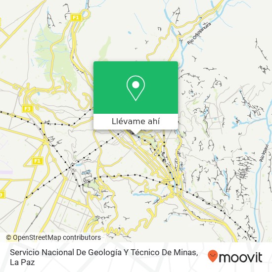 Mapa de Servicio Nacional De Geología Y Técnico De Minas