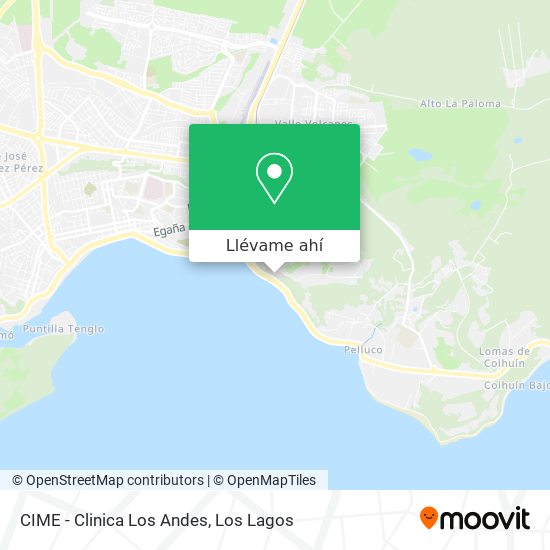 Mapa de CIME - Clinica Los Andes