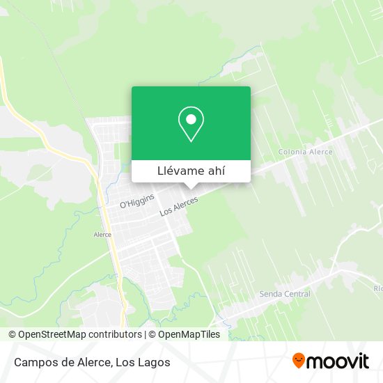Mapa de Campos de Alerce