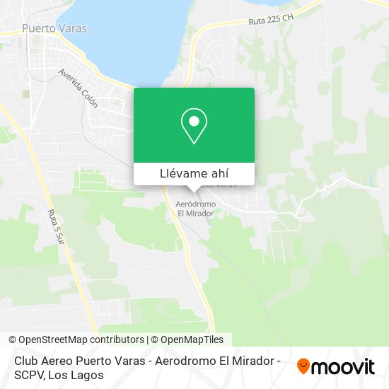 Mapa de Club Aereo Puerto Varas - Aerodromo El Mirador - SCPV
