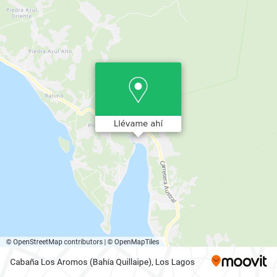 Mapa de Cabaña Los Aromos (Bahía Quillaipe)