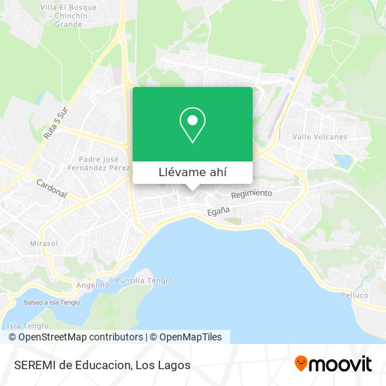 Mapa de SEREMI de Educacion