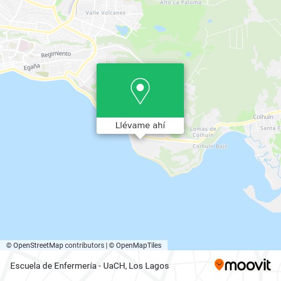 Mapa de Escuela de Enfermería - UaCH