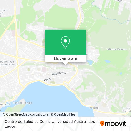 Mapa de Centro de Salud  La Colina  Universidad Austral