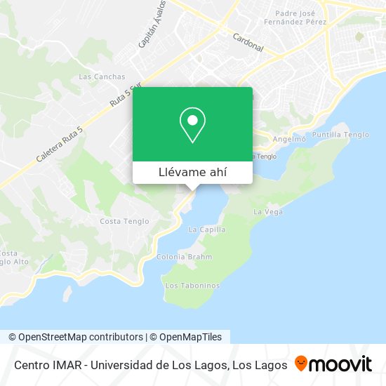 Mapa de Centro IMAR - Universidad de Los Lagos