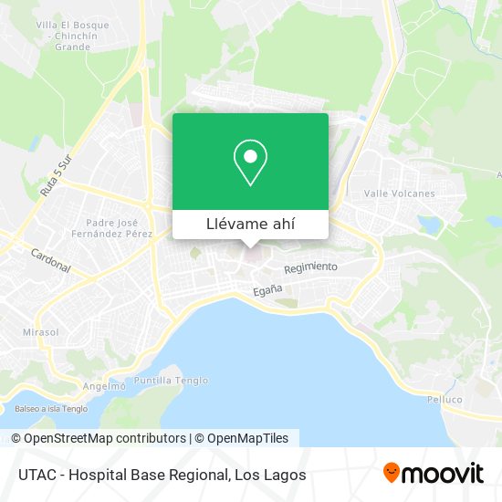 Mapa de UTAC - Hospital Base Regional