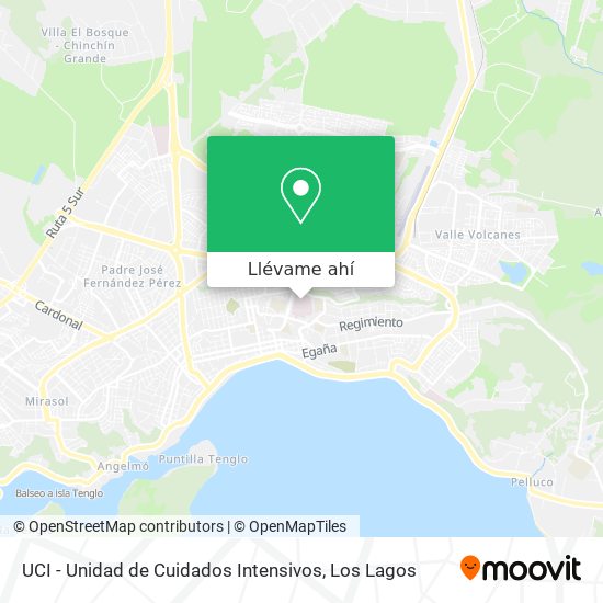 Mapa de UCI - Unidad de Cuidados Intensivos